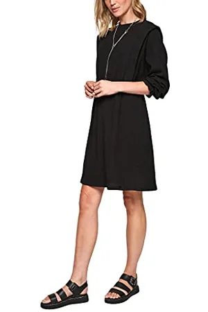 QS by s.Oliver Q/S designed by - Damen Kleid 510.10.107.20.200.2101932 Midi, Schwarz , D34 (UK 8)