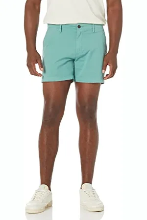 Amazon Herren 13 cm Flatfront-Chinoshorts mit hohem comfort in schmaler Passform (zuvor Goodthreads), , 32W