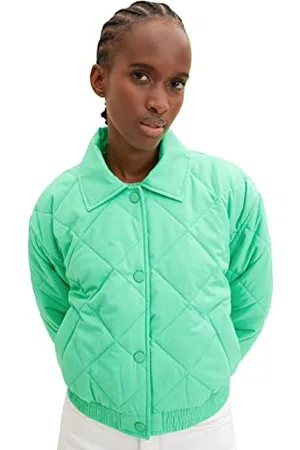 TOM TAILOR Damen 1035313 Bomber Steppjacke, 11052-Strong Green, M