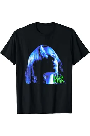 Billie Eilish Offizielles Portrait T-Shirt, Unisex Erwachsene, Fans von , Halbarm, T-Shirt, , S