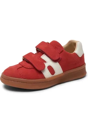 Bisgaard Kinder Klettschuhe Bay V Rauleder, Größe:32, Farbauswahl:dunkelrot