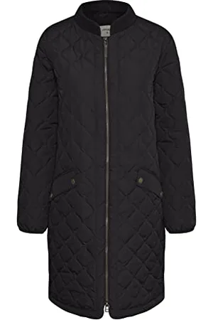 Cream Jacke ArwenCR Jacke Damen Gesteppte Lange Mantel Langarm Steppjacke 44