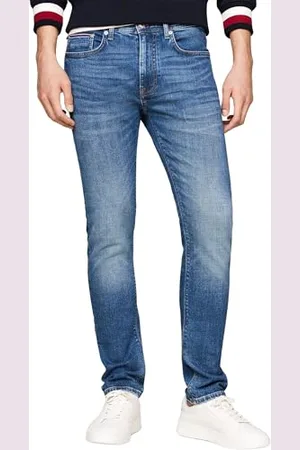 Tommy Hilfiger Herren Jeans Hose Slim Fit, Blau (Cross Blue), 29W/30L