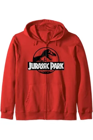 Jurassic Park Basic Black & White Logo Kapuzenjacke