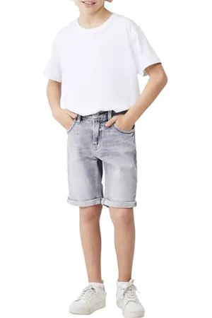 LTB Shorts für Jungen Lance B Bermudas Slim Mittlere Taille mit Reißverschluss in Grau aus Baumwollmischung - Größe 104CM
