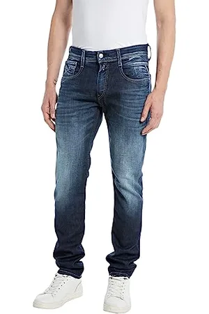 Replay Herren Jeans Anbass Slim-Fit Bio, (Blau), 30W / 30L