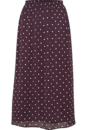 Kaffe Damen KAsimi Skirt Rock, Winetasting/Sand Dot Print, 38