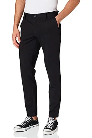 Only & Sons Herren ONSMARK Pant Stripe GW 3727 NOOS 22013727, Black, 28/"30