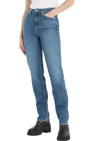 Tommy Hilfiger Damen Jeans Classic Straight Fit, Blau (Mel), 31W / 30L