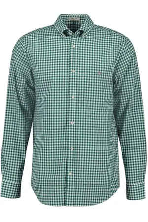 GANT Herren REG POPLIN Gingham Shirt Hemd, , S
