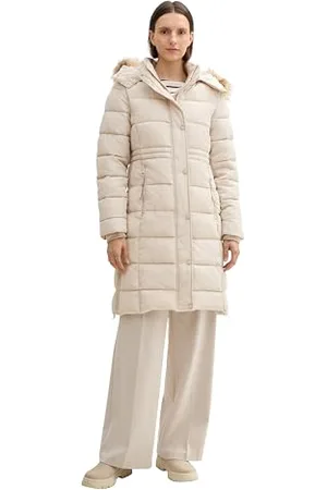 TOM TAILOR Damen Puffer Parka mit Abnehmbarer Kapuze, , S