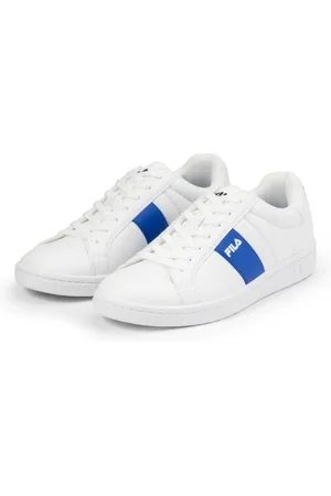 Fila Herren Crosscourt LINE Sneaker, White-Prime Blue, 40 EU Weit