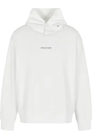 Armani Exchange Herren Small Front and Back Cotton French Terry Hooded Sweatshirt, , XXL EU