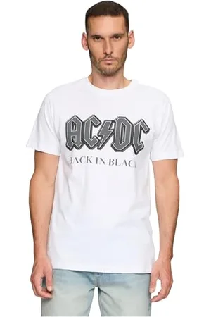 Merchcode Herren T-Shirt ACDC Back In Black Tee, Regular Fit, Cotton 100%, M