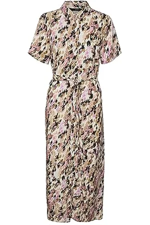 VERO MODA Damen Vmeasy S/S Long Shirt R1 WVN Ga Kleid, , S EU