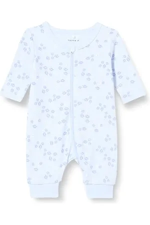 NAME IT Baby - Mädchen Nbfnightsuit Zip Halogen Flower Noos, , 50