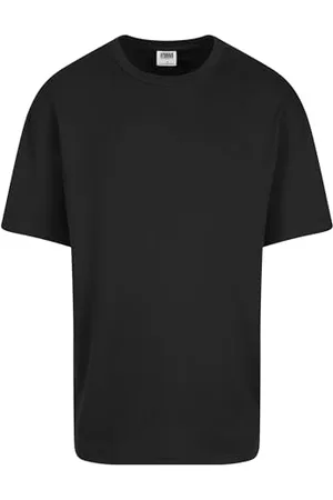 Urban classics Herren T-Shirt Organic Oversized Rib Tee, lässiges T-Shirt für Männer, Bio-Baumwolle, black, XL
