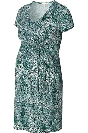 ESPRIT Damen Dress Nursing Short Sleeve Allover Print Kleid, Pastel Blue-435, M