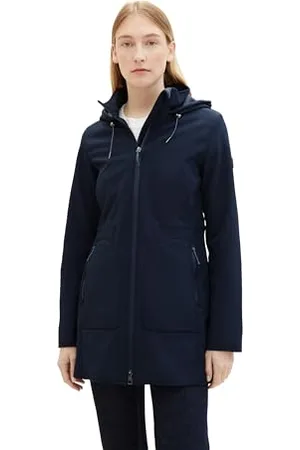 TOM TAILOR Damen Softshell Jacke mit Kapuze, , XS