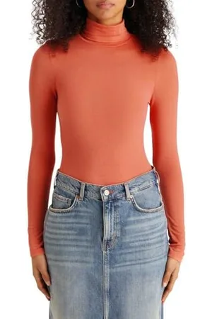 Scotch&Soda Damen Roll Up Neck Long Sleeve T-Shirt, , S