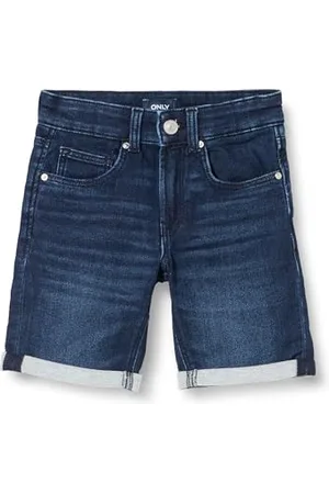 ONLY Boy Skinny Jeans Normal geschnitten Säume zum Umschlagen Shorts