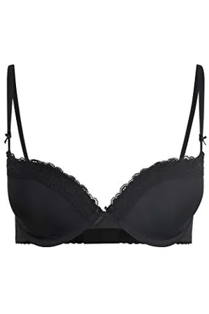 QS by s.Oliver Damen Push-Up BH mit Spitze und herausnehmbaren Pads