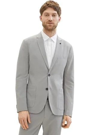 TOM TAILOR Herren Stretch Sakko mit Reverskragen, , 52