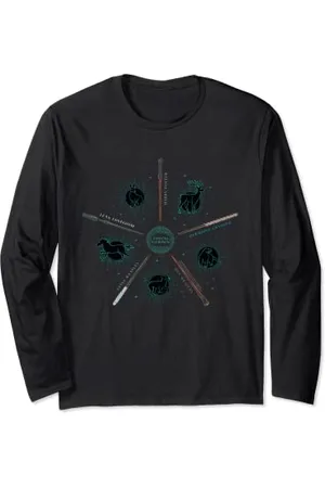 Harry Potter Expecto Patronus and Wands Langarmshirt