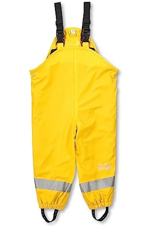 Sterntaler Regenhose gefüttert uni - Kinder Regenhose wasserdicht - Unisex Matsch- und Buddelhose mit verschweißten Nähten und elastischen Hosenträgern - Regenbekleidung warm - , Größe 80