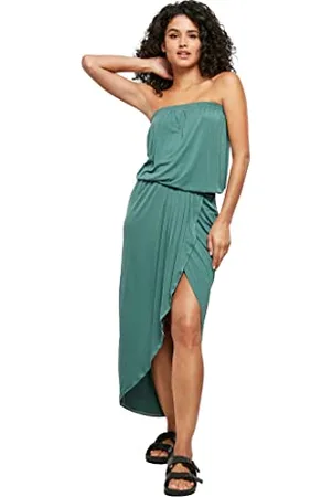 Urban classics Damen Ladies Viscose Bandeau Dress Kleid, , 3XL