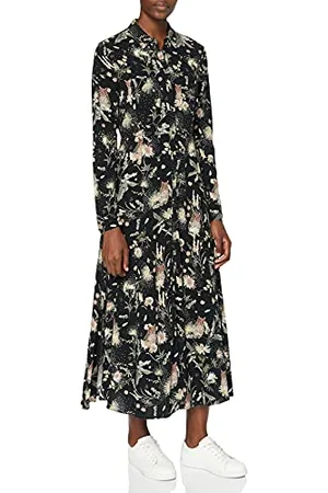 Mavi Damen Printed Dress Kleid, , XS