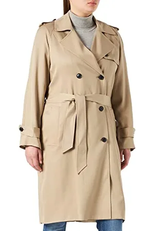Tommy Hilfiger Damen Tencel Db Trench Trenchcoat, , 38