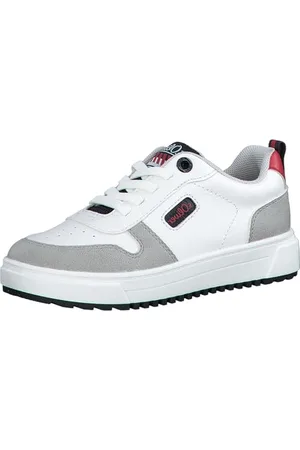 QS by s.Oliver Jungen Sneaker zum Schnüren Bequem, Weiß ( .), 34