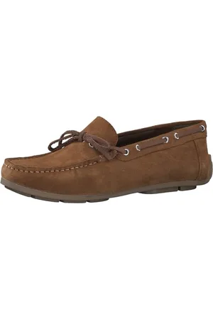 Marco Tozzi By Guido Maria Kretschmer Herren Slipper aus Leder Flach, Braun , 44 EU