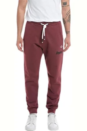 Replay Herren Jogginghose mit Logo, (Rot), S