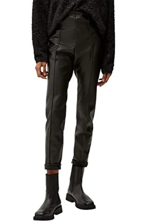 QS by s.Oliver Damen 7/8 Hosen 7 8, Schwarz, 48 EU