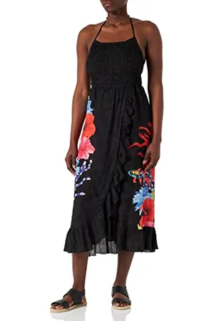 Desigual Womens Vest_Pomelo Überwurf für Schwimmbekleidung, Black, XL