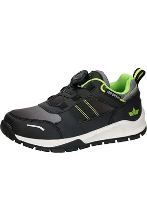 LICO Akima Trekkingsschuhe, Schwarz/Grau/Lemon, 38 EU