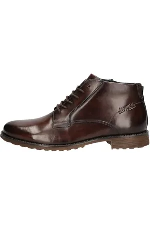 Bugatti Herren Schnürstiefel, Männer Stiefel Kaltfutter,Winterschuhe,uebergangsstiefel,uebergangsschuhe,Chukka Boots,Dark Brown (6100),44 EU / 9.5 UK