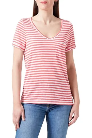 Object Objtessi Slub S/S V-Neck Noos