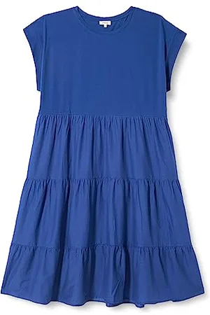 QS by s.Oliver Damen 10.2.11.20.200.2132710 Kleid kurz, Blau, 40