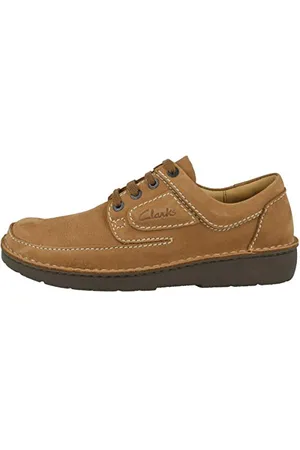 Clarks Herren Nature II Sneaker, Birch Tumbled Nubuck,43 EU
