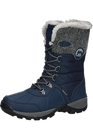 LICO Damen Silke Schneestiefel, Marine/Grau, 39 EU