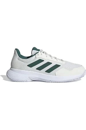 adidas Unisex Court Spec 2 Tennis Shoes Tennisschuhe, Off White/Collegiate Green/Cloud White, 44 2/3 EU