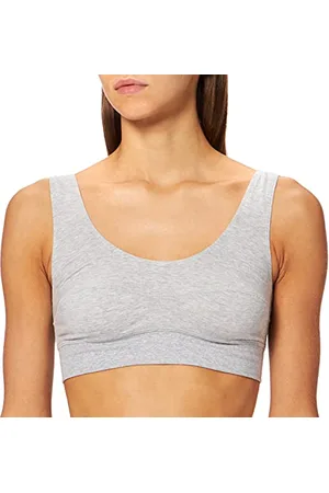 Calida Elastic Bustier Damen, mit breitem Softbund, natürlich atmungsaktive und weiche Single Jersey-Qualität