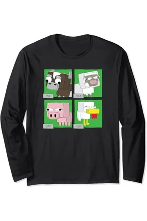 Minecraft Animals Box Up Langarmshirt