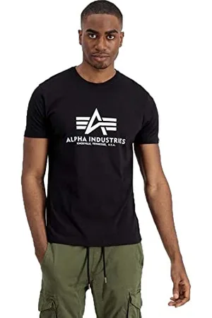 Alpha Industries Basic T 2 Pack T-Shirt für Herren Black