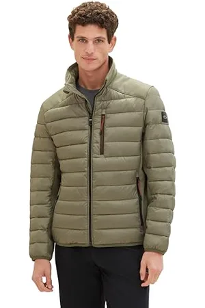 TOM TAILOR Herren Hybrid Steppjacke mit Stehkragen, , XXXL