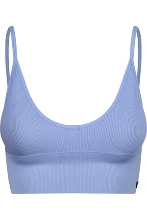 Lee Womens Seamless Longline Crop Top In Violet Blue BH