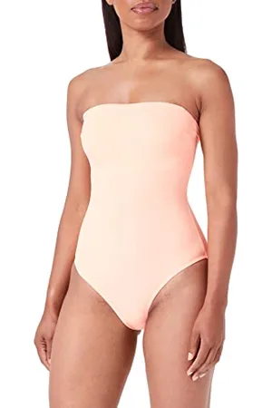 Koton Women Strapless Swimsuit Spaghetti Adjustable Strappy Padded